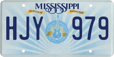 MS license plate HJY979