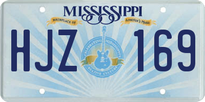 MS license plate HJZ169