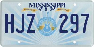 MS license plate HJZ297