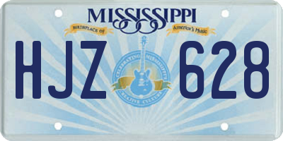 MS license plate HJZ628