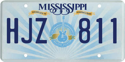 MS license plate HJZ811