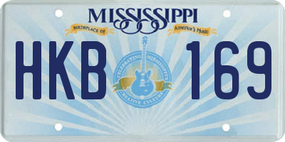 MS license plate HKB169