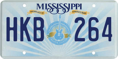 MS license plate HKB264
