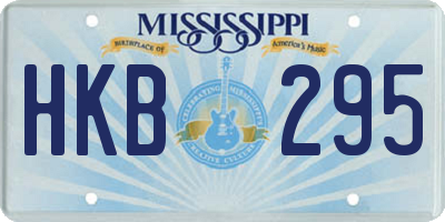 MS license plate HKB295
