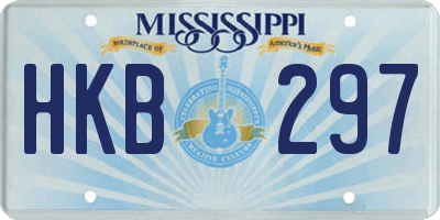 MS license plate HKB297