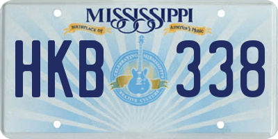 MS license plate HKB338