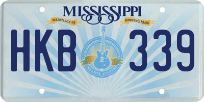 MS license plate HKB339