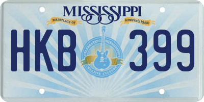 MS license plate HKB399