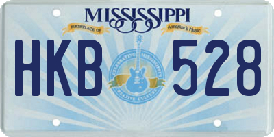MS license plate HKB528