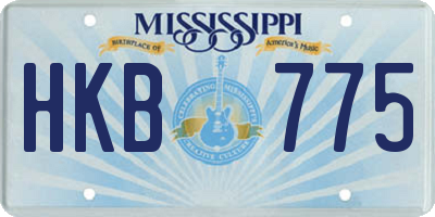 MS license plate HKB775