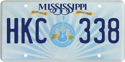 MS license plate HKC338