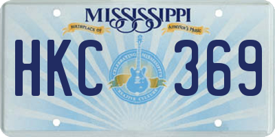 MS license plate HKC369