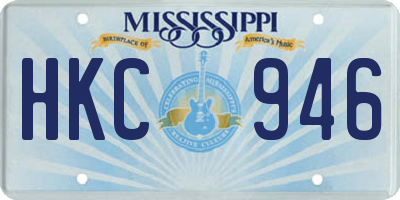MS license plate HKC946