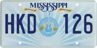 MS license plate HKD126