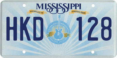 MS license plate HKD128
