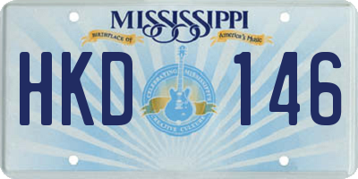 MS license plate HKD146