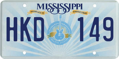 MS license plate HKD149