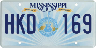 MS license plate HKD169