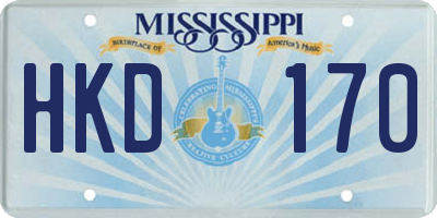 MS license plate HKD170