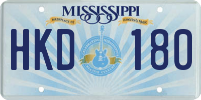 MS license plate HKD180