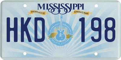 MS license plate HKD198