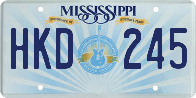 MS license plate HKD245