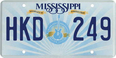MS license plate HKD249