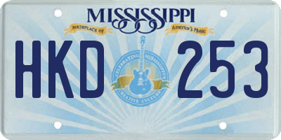 MS license plate HKD253