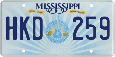 MS license plate HKD259