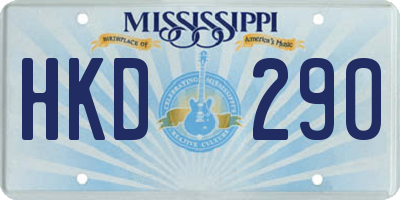 MS license plate HKD290