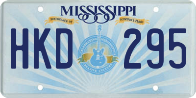 MS license plate HKD295