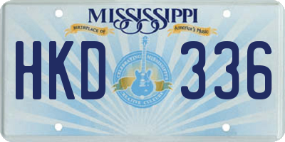 MS license plate HKD336