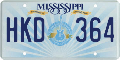MS license plate HKD364
