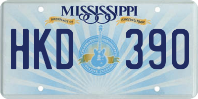MS license plate HKD390