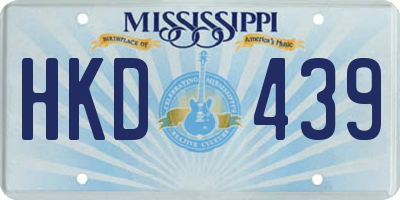 MS license plate HKD439
