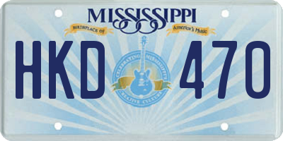 MS license plate HKD470