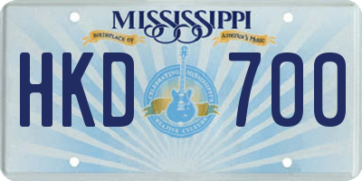 MS license plate HKD700