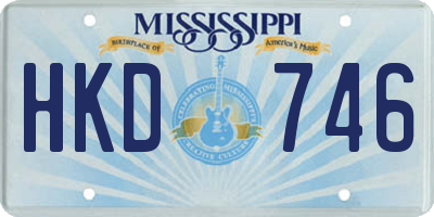 MS license plate HKD746