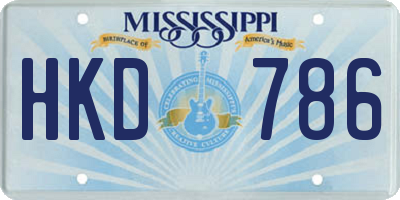 MS license plate HKD786