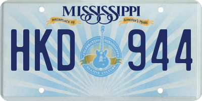 MS license plate HKD944