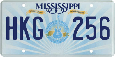 MS license plate HKG256