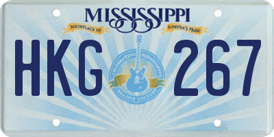 MS license plate HKG267