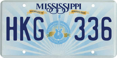 MS license plate HKG336