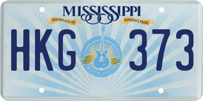 MS license plate HKG373