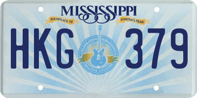 MS license plate HKG379