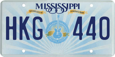 MS license plate HKG440