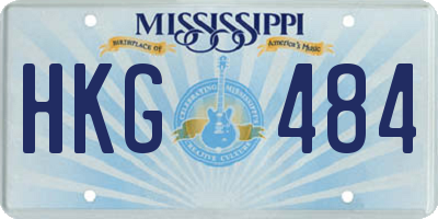 MS license plate HKG484