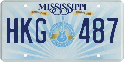 MS license plate HKG487
