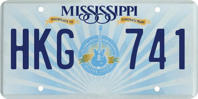 MS license plate HKG741