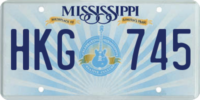 MS license plate HKG745